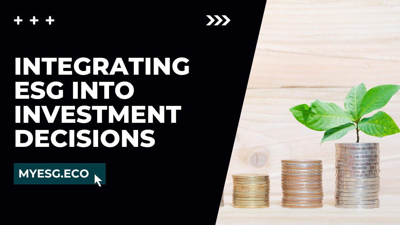 Integrating ESG into Investment Decisions